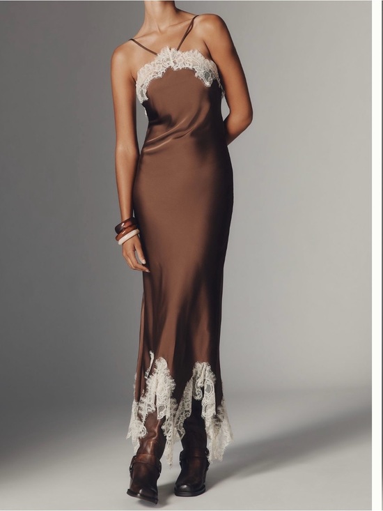 Dresses & Skirts - RMN Studio Satin Lace Slip Dress- new!